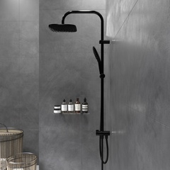 978200300 Origin Evo, душ. система: верхний душ 230мм, ручн.душ 120мм, 3 режима, штанга 1010мм, Черн