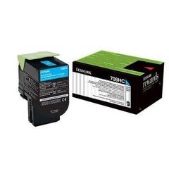 Картридж для принтеров Lexmark CX510 голубой (cyan). Ресурс 4000 стр (80C8XCE)