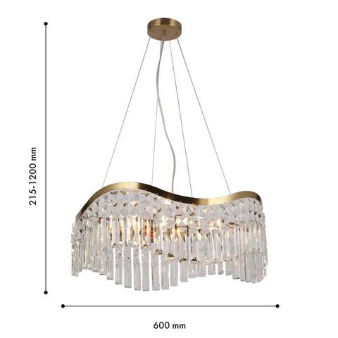 Подвесная люстра Favourite UNDA 4135-8P