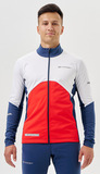 Элитная лыжная куртка Nordski Pro 2.0 White/Red/Blue мужская