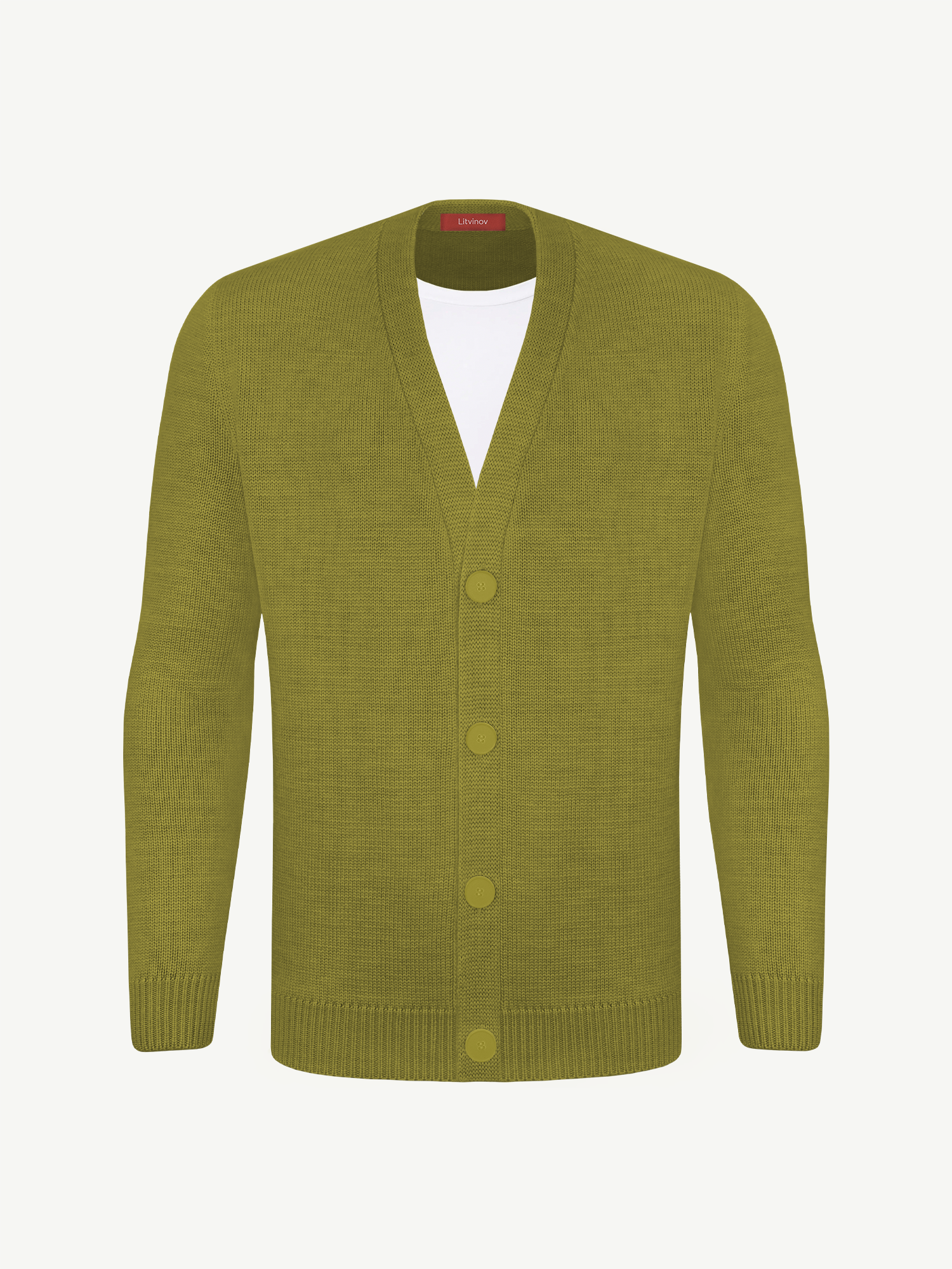 Кардиган с пуговицами из шелка