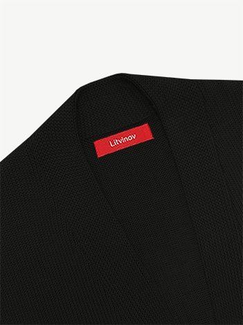 Кардиган с планкой из экохлопка