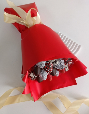 Букет из клубники в шоколаде 