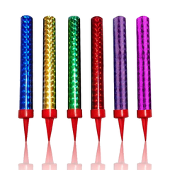 Фонтан настольный, для торта 30 сек., 10 см, Цветное пламя, 6 шт.