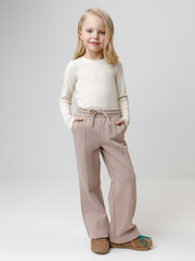 брюки  для девочки  КР 400846/латте к625