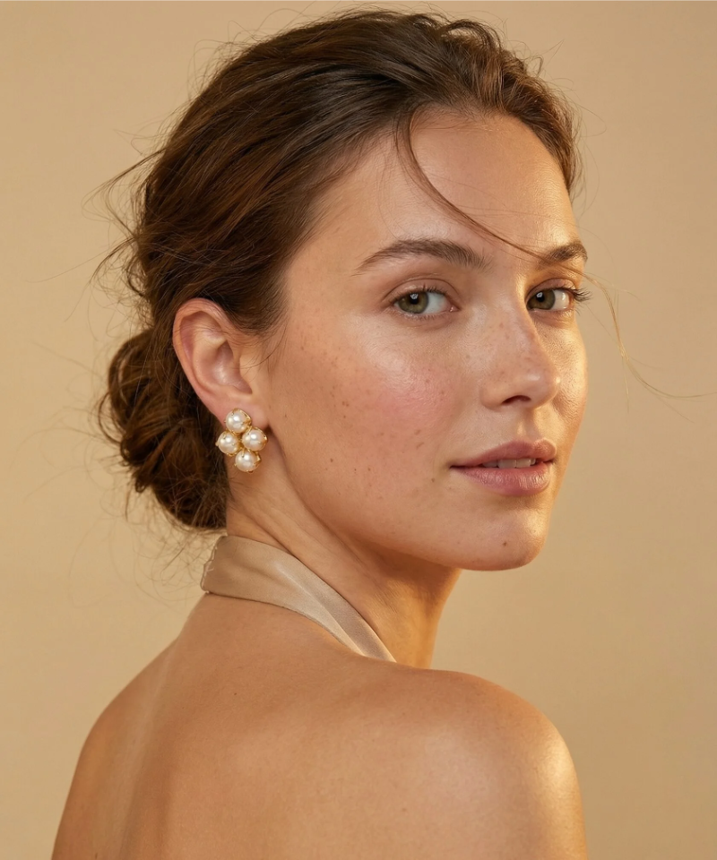 Серьги Гроздья жемчуга