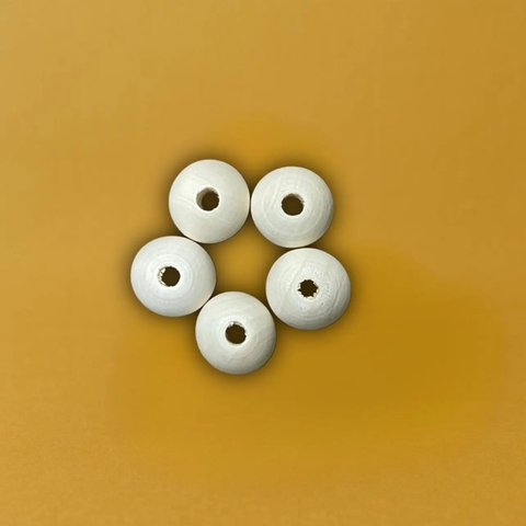 бусина, дерево, размер 18мм, 5шт