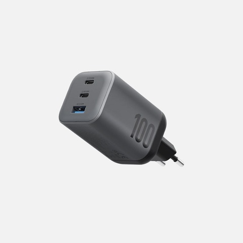Сетевое зарядное устройство Energea AmpCharge MINI 100W, Темно-серый | Gunmetal