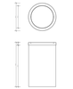 Decor Walther 0607970 Decor Walther DW 124 Корзина для бумаги 20xh32см, с крышкой, цвет: сталь полированная