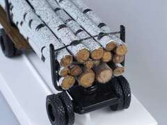 ZIS-6 Timber trailer with birch LOMO-AVM 1:43