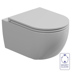 GSG Ceramic Design Like LKWCSO000+LKCOPRSLTICR000+ACS40 Комплект: Подвесной унитаз с крышкой и креплением , белый глянцевый фото