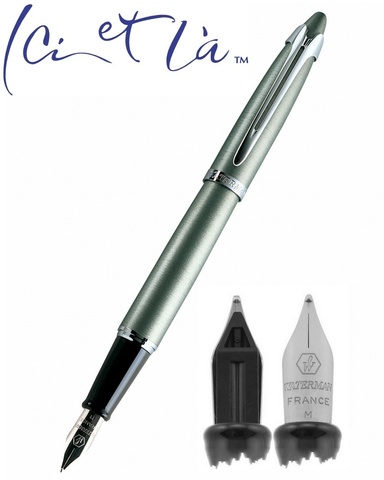 Ручка перьевая Waterman Ici Et Là Silver Myst CT, F (S0118381)