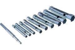 Набор ключей-трубок торцевых 6х22мм вороток оцинкованные 9шт Sparta