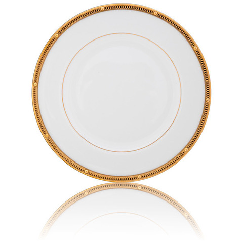 Тарелка десертная 17см Noritake Рочель Золотой кант