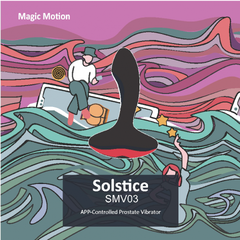 Массажер простаты с дистанционным управлением Solstice, 9.9х3.3 см