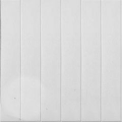 Самоклеящаяся мягкая панель ПВХ Вагонка белая 770х700х6,5 мм
