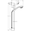 Душевой гарнитур 65 см Hansgrohe Crometta 85 27728000