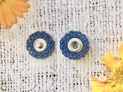 Кнопка пришивная, d 2 см, синий