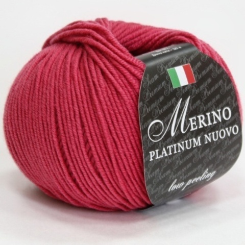 Пряжа Seam Merino Platinum Nuovo 12 малина (уп.10 мотков)