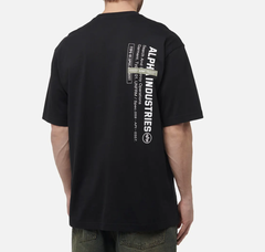 Футболка Alpha Industries Garment Type Tee Black (Черный)
