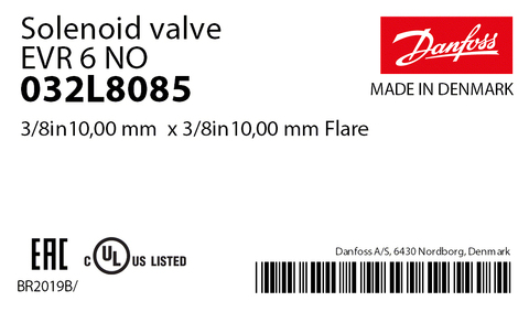 Danfoss 032L8085 EVR6 (NO) Клапан электромагнитный 3/8