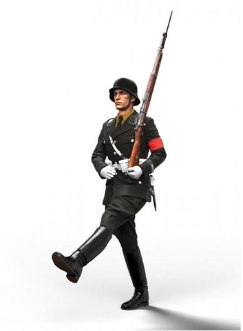 Модель сборная для покраски фигурка Солдат Второй мировой войны