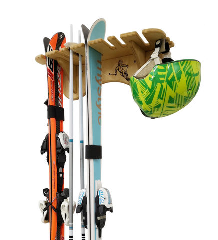 Настенная стойка для 3 пар лыж (вертикально)