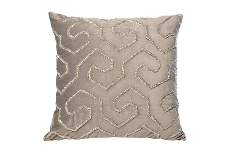 Подушка декоративная 45x45 Garda Decor Этника серебряная