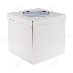 Pasticciere Короб для тортов с окном 300*300*300 мм белый, 10шт