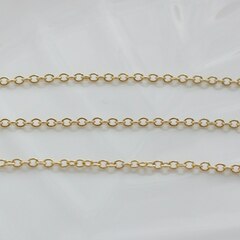 Цепочка 2,5*3 мм, позолота, 1 м, А040