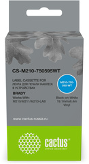 Картридж ленточный Cactus CS-M210-750595WT (M210-750-595-WT) для Brady M210, M211, M210-LAB