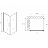 Abber Sonnenstrand AG04080M-S70M Душевой уголок, 80x70x195