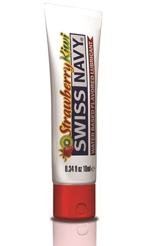 Лубрикант Swiss Navy Strawberry Kiwi Lube с ароматом клубники и киви - 10 мл. - Swiss navy Flavor Lubes SNFSK10ML
