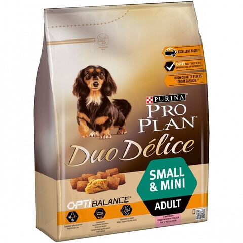 Pro Plan Duo Delice сухой корм для взрослых собак мелких пород (лосось) 2,5 кг