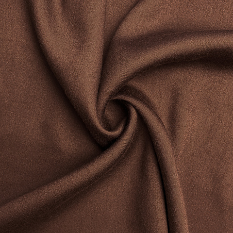 Штапель-шелк однотонный ш140см 97%rayon 3%спандекс, цвет кофе