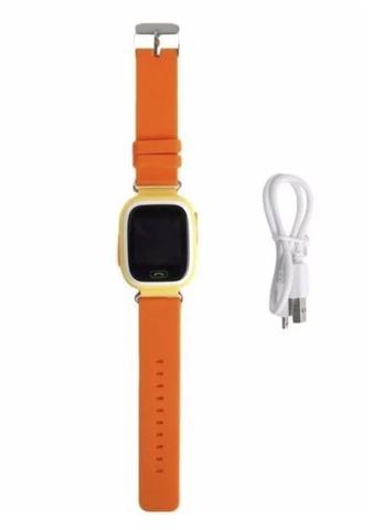 Умные часы для детей Smart Watch Q80 c GPS (orange) оранжевые