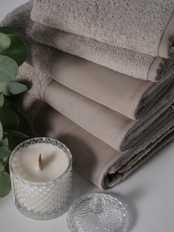 Набор полотенец 2шт Claire Batiste Atelier Brise серо-бежевый