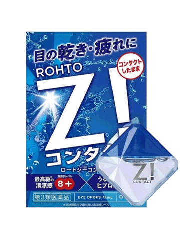 Глазные капли Rohto Z! с ментолом. Индекс свежести 8, 12 мл