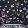 Зонт складной Moschino Boutique 7948-A Scribble hearts