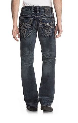 Rock Revival | Джинсы мужские NOAH B6 BOOT CUT TJ1631B6 сзади