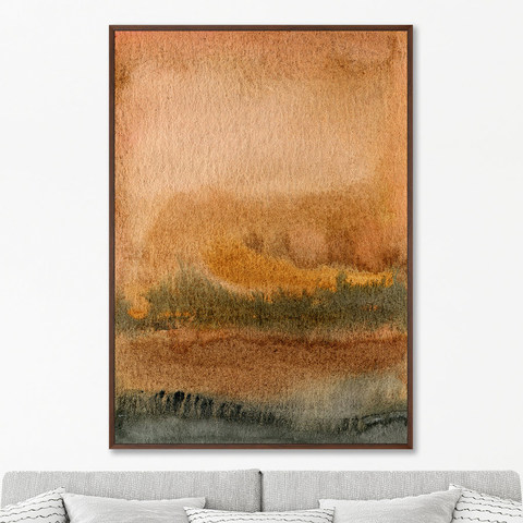 Marina Sturm - Репродукция картины на холсте Landscape, August evening, 2021г.