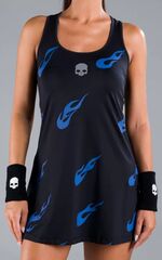 Платье теннисное Hydrogen Flames Dress Woman - black/bluette