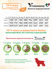 Yummy Linea сухой корм для взрослых собак средних пород (индейка) 2,5 кг