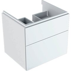 Шкафчик для раковины Geberit Xeno², с двумя выдвижными ящиками: B=58см, H=53см, T=46.2см, Белый / Высокоглянцевое покрытие фото