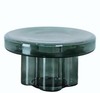 Журнальный столик Soda L, Ø55х32 см, зеленое стекло