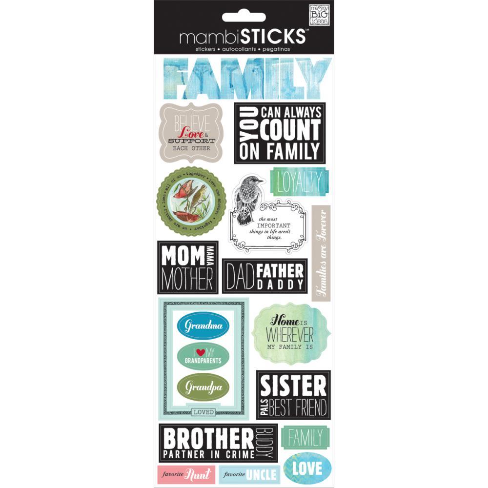 Стикеры mambi Specialty Stickers Mixed Family 13х30 см