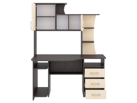 Компьютерный стол СК-19 венге / дуб молочный