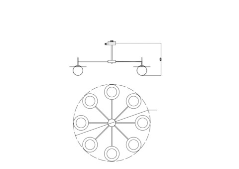 Потолочная люстра Freya Camelia FR5202PL-08BS