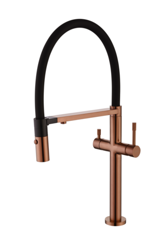 Boheme 115-CB Смеситель для кухни UNO COPPER BRUSHED c краном для питьевой воды