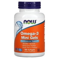 Now Foods Omega-3 Mini Fish Oil 180 Softgels , Омега 3 Мини Капсулы